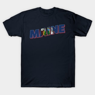 Maine vintage style retro souvenir T-Shirt